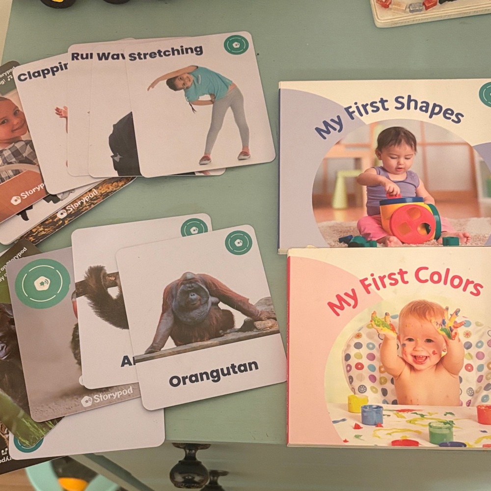 My First Colors & Shapes Learning Board Books and Flash Cards - Pink & Teal